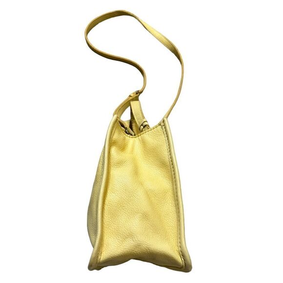 American Leather Mini Crossbody Satchel in Soft Yellow - Picture 6 of 16